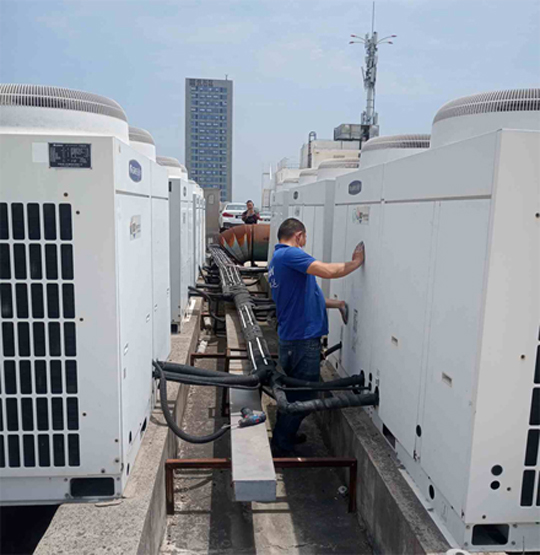 银州中央空调制热和不制冷系统维修方法